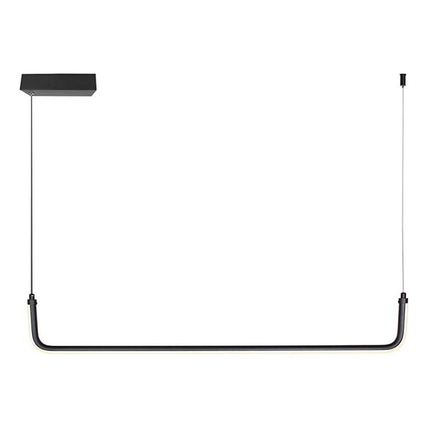 LED Lustr na lanku LED/12W/230V 4000K 90 cm černá