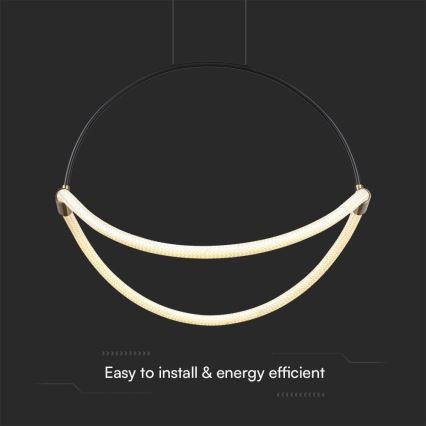 LED Lustr na lanku LED/16W/230V 4000K pr. 50 cm