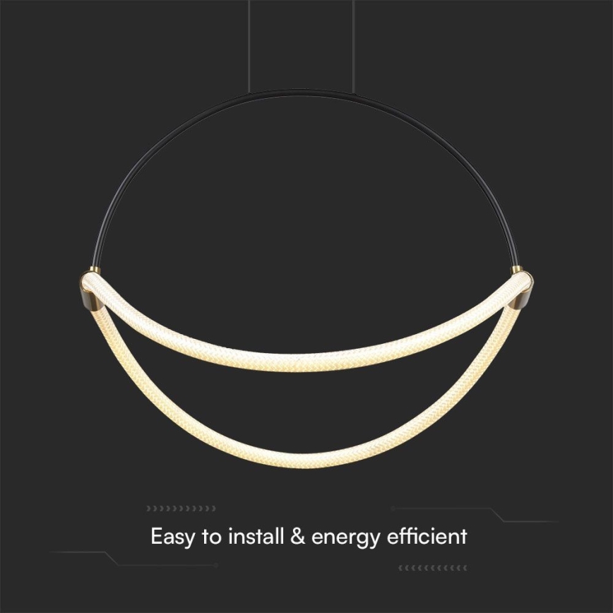 LED Lustr na lanku LED/16W/230V 4000K pr. 50 cm