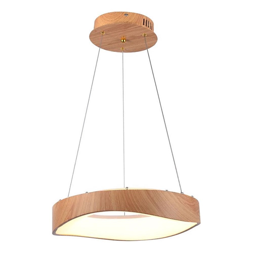 LED Lustr na lanku LED/18W/230V 3000K ø 40 cm hnědá