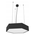 LED Lustr na lanku LED/20W/230V černá