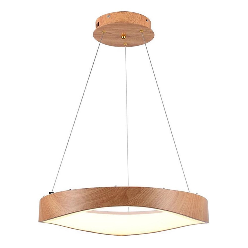 LED Lustr na lanku LED/25W/230V 3000K ø 50 cm hnědá