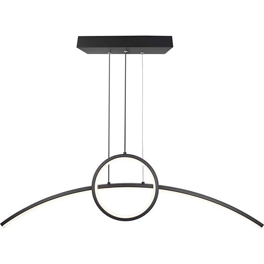 LED Lustr na lanku LED/30W/230V 4000K 88 cm černá