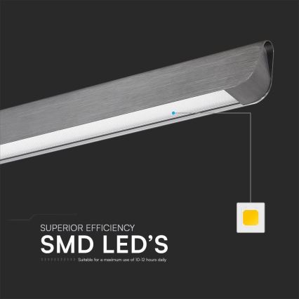 LED Lustr na lanku LED/36W/230V 3000/4000/6400K antracit