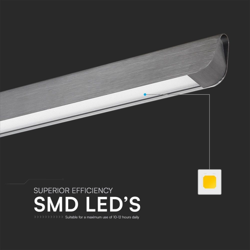 LED Lustr na lanku LED/36W/230V 3000/4000/6400K antracit