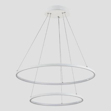 LED Lustr na lanku LED/37W/230V 3000K bílá