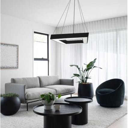 LED Lustr na lanku LED/40W/230V 4000K 60x60 cm