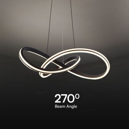 LED Lustr na lanku LED/40W/230V 3000/4000/6400K