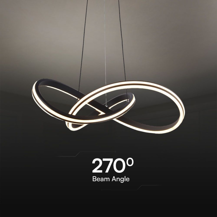 LED Lustr na lanku LED/40W/230V 3000/4000/6400K