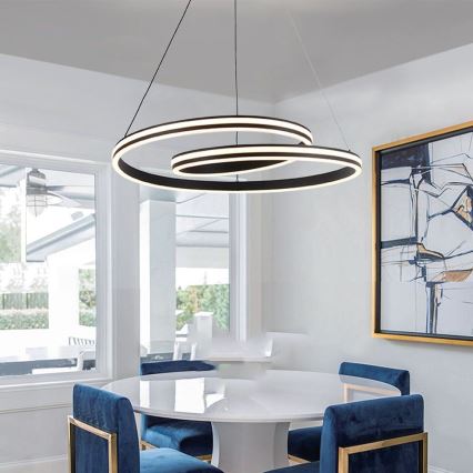 LED Lustr na lanku LED/40W/230V 3000/4000/6400K