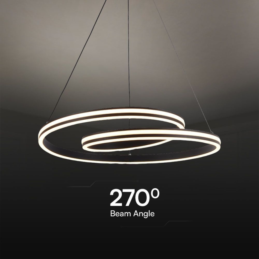 LED Lustr na lanku LED/40W/230V 3000/4000/6400K