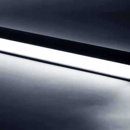 LED Lustr na lanku LED/44W/230V 6000K 120 cm černá