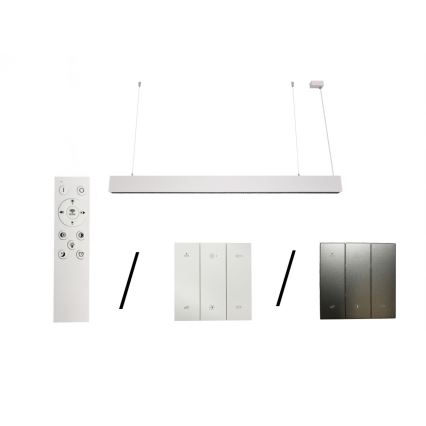 LED Lustr na lanku LED/55W/230V 3000/4000/6500K 120 cm bílá