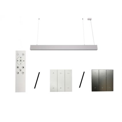 LED Lustr na lanku LED/55W/230V 3000/4000/6500K 120 cm bílá