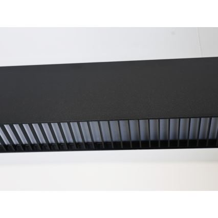 LED Lustr na lanku LED/55W/230V 3000/4000/6500K 120 cm černá