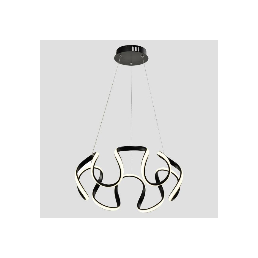 LED Lustr na lanku LED/60W/230V 3000K černá