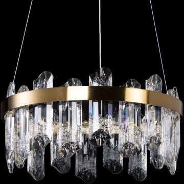 LED Lustr na lanku LED/62W/230V pr. 50 cm zlatá