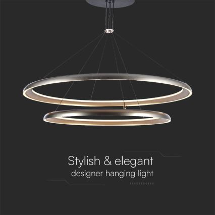 LED Lustr na lanku LED/65W/230V 3000K
