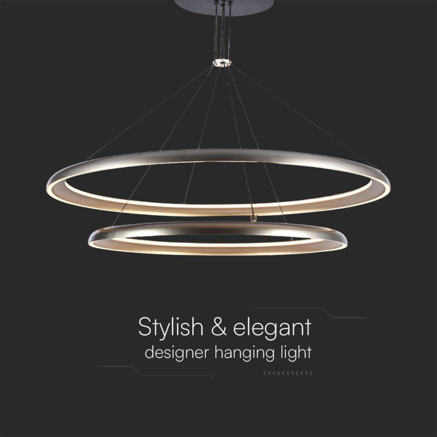LED Lustr na lanku LED/65W/230V 3000K