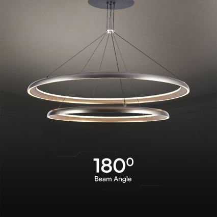 LED Lustr na lanku LED/65W/230V 3000K
