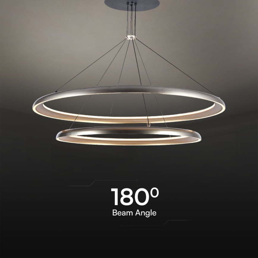 LED Lustr na lanku LED/65W/230V 3000K