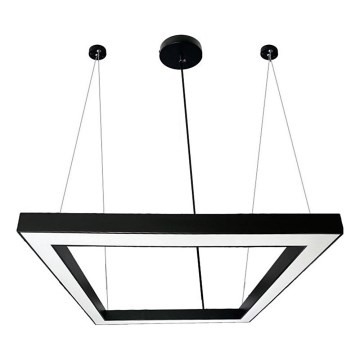 LED Lustr na lanku LED/80W/230V 4000K 120x120 cm černá