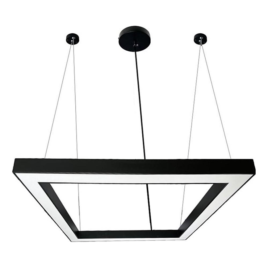 LED Lustr na lanku LED/80W/230V 4000K 120x120 cm černá