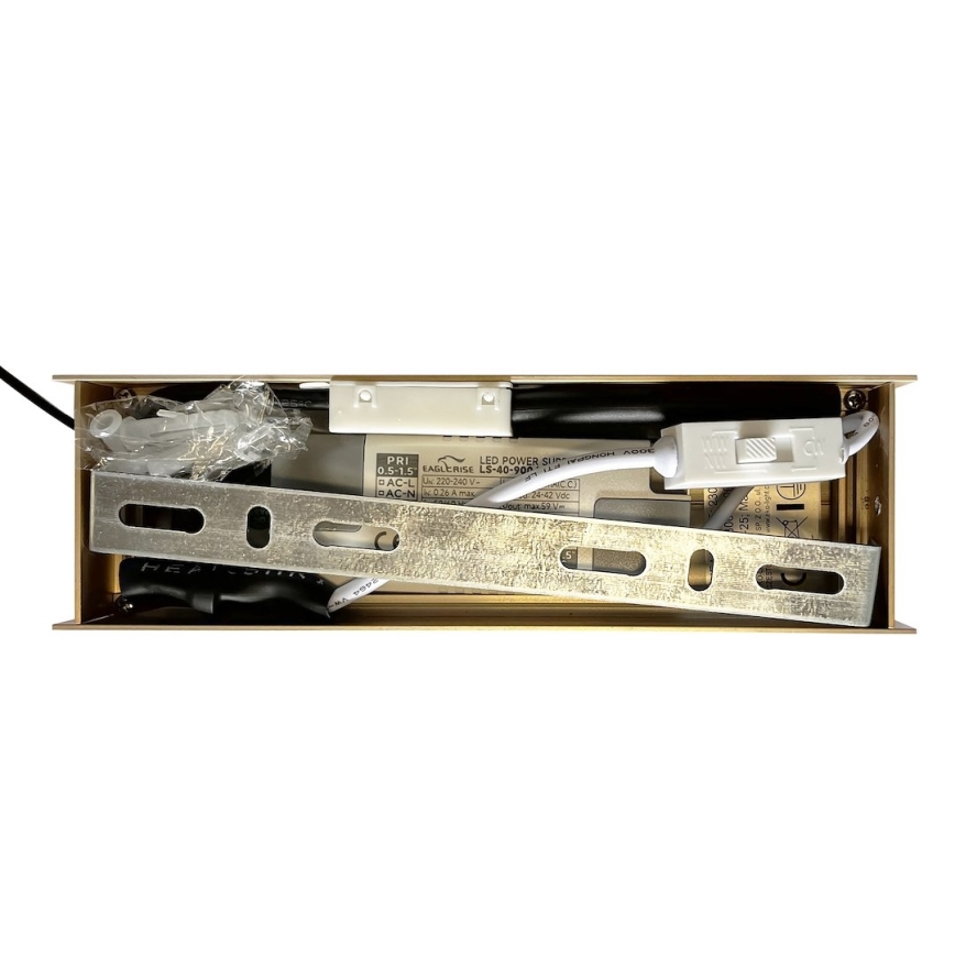 LED Lustr na lanku LINEA LED/36W/230V 3000/4000/5700K CRI 90 zlatá