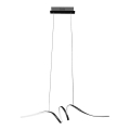 LED Lustr na lanku LOOP LED/28W/230V černá