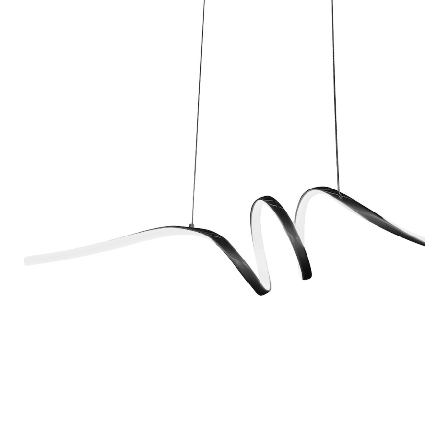 LED Lustr na lanku LOOP LED/28W/230V černá