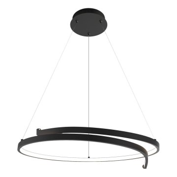 LED Lustr na lanku LORENZO LED/35W/230V černá