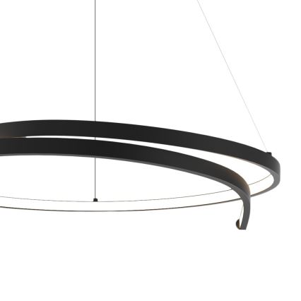 LED Lustr na lanku LORENZO LED/35W/230V černá