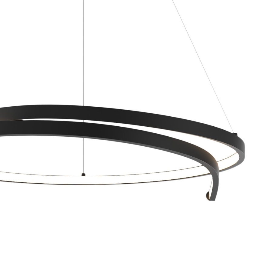 LED Lustr na lanku LORENZO LED/35W/230V černá