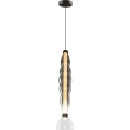 LED Lustr na lanku LUCCO LED/18W/230V pr. 15 cm kouřová