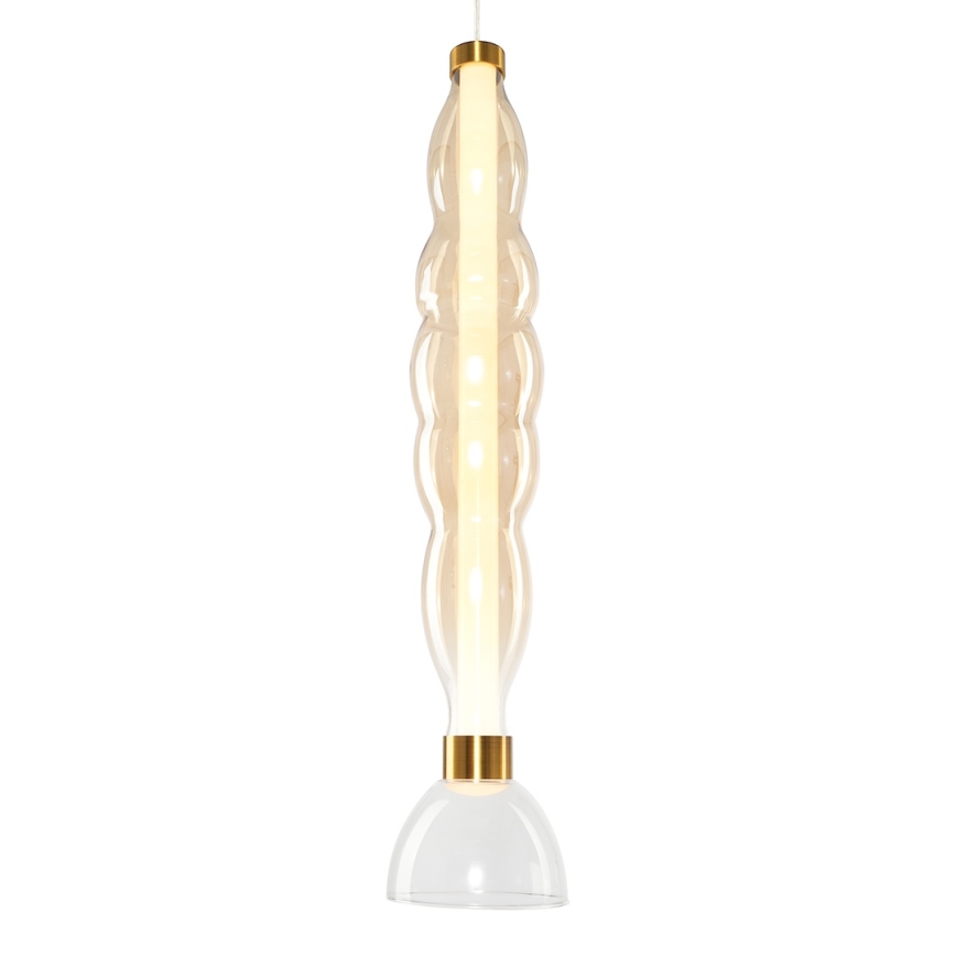 LED Lustr na lanku LUCCO LED/18W/230V pr. 15 cm zlatá