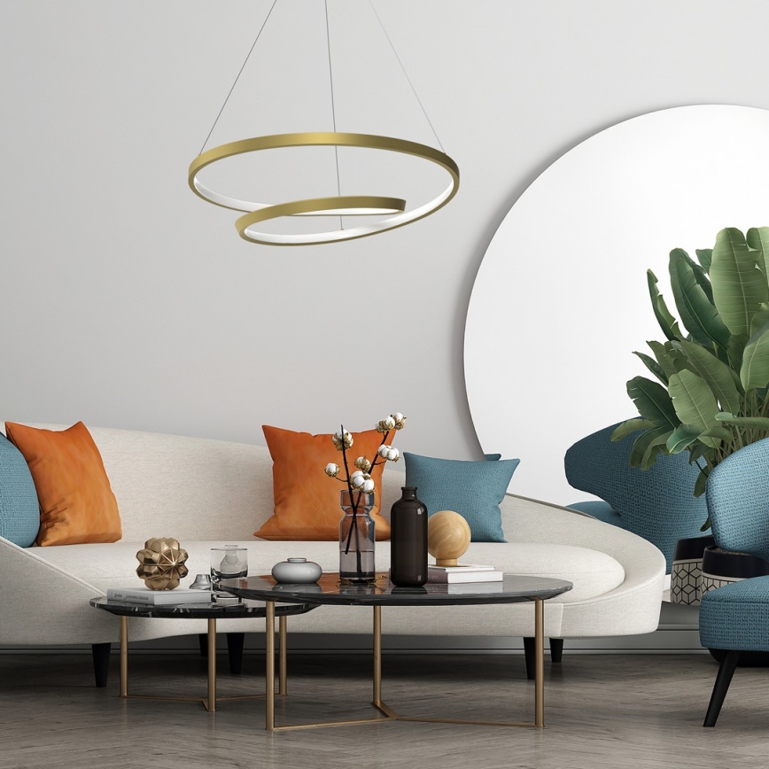 LED Lustr na lanku LUCERO LED/48W/230V zlatá