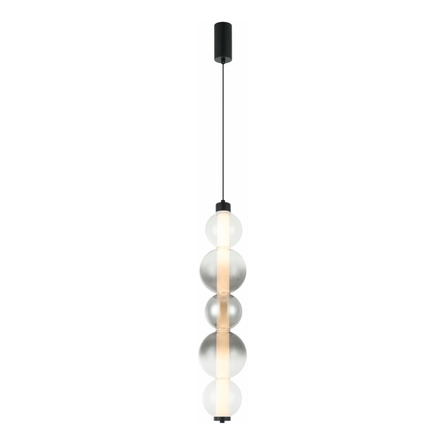 LED Lustr na lanku LUMMI LED/19W/230V černá/kouřová