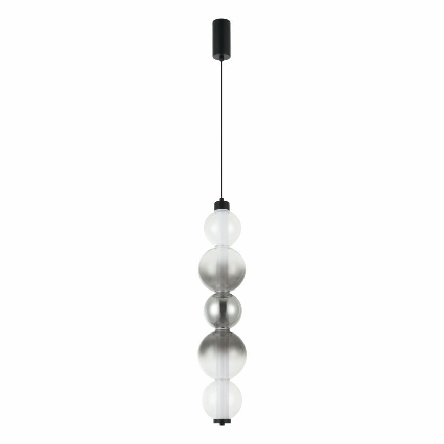 LED Lustr na lanku LUMMI LED/19W/230V černá/kouřová