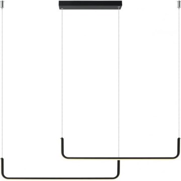 LED Lustr na lanku MALAWI 2xLED/20W/230V 3000/4000/6000K černá
