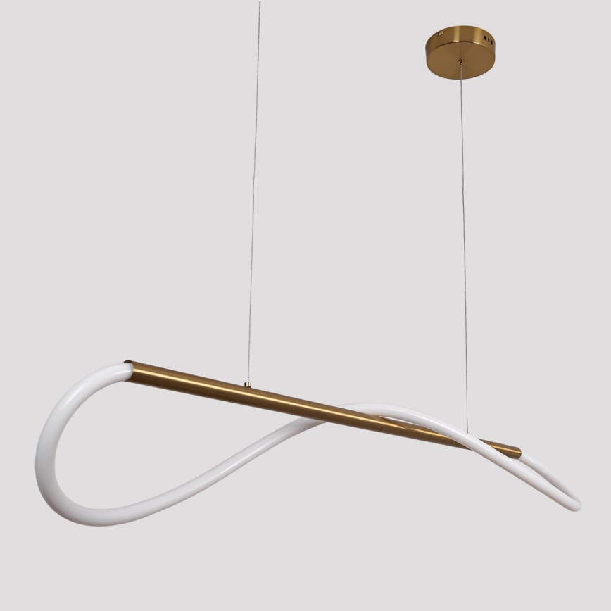 LED Lustr na lanku MELECA LED/24W/230V 3000/4000/6000K 100 cm zlatá