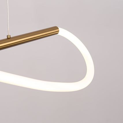 LED Lustr na lanku MELECA LED/24W/230V 3000/4000/6000K 100 cm zlatá