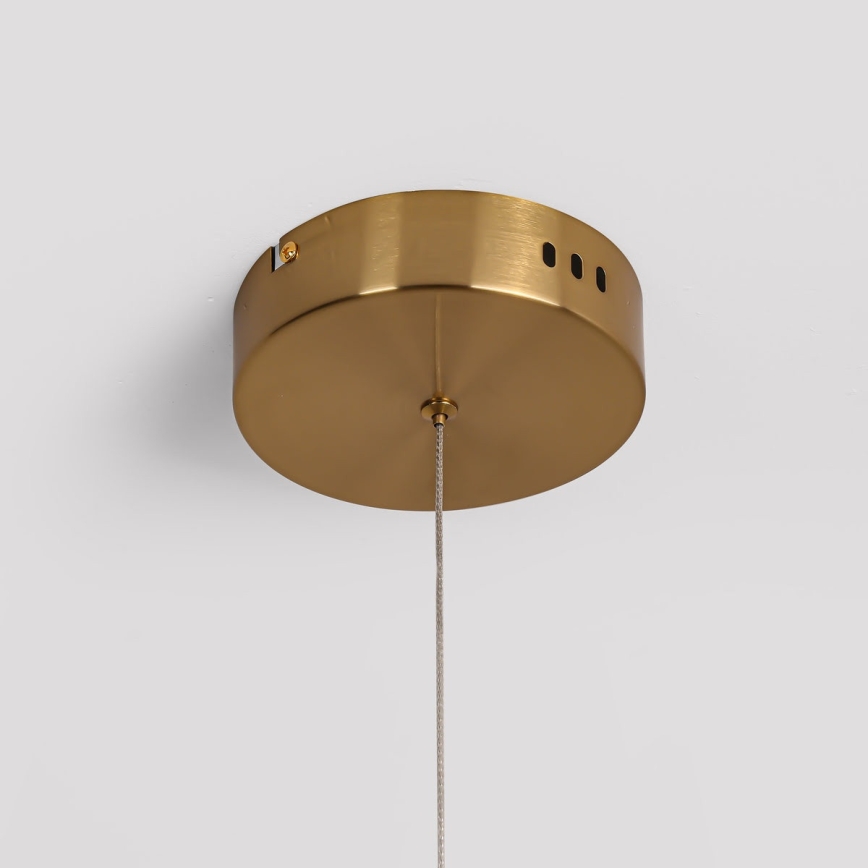 LED Lustr na lanku MELECA LED/24W/230V 3000/4000/6000K 100 cm zlatá