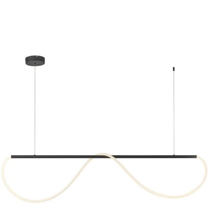 LED Lustr na lanku MELECA LED/36W/230V 3000/4000/6000K 160 cm černá