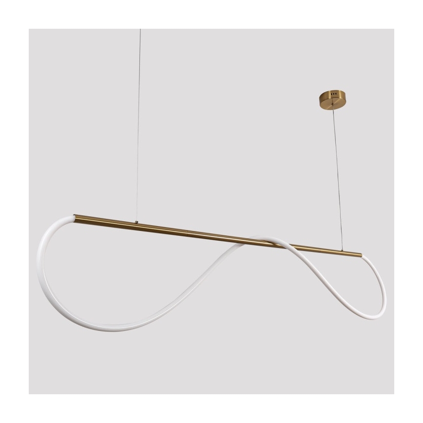 LED Lustr na lanku MELECA LED/36W/230V 3000/4000/6000K 160 cm zlatá