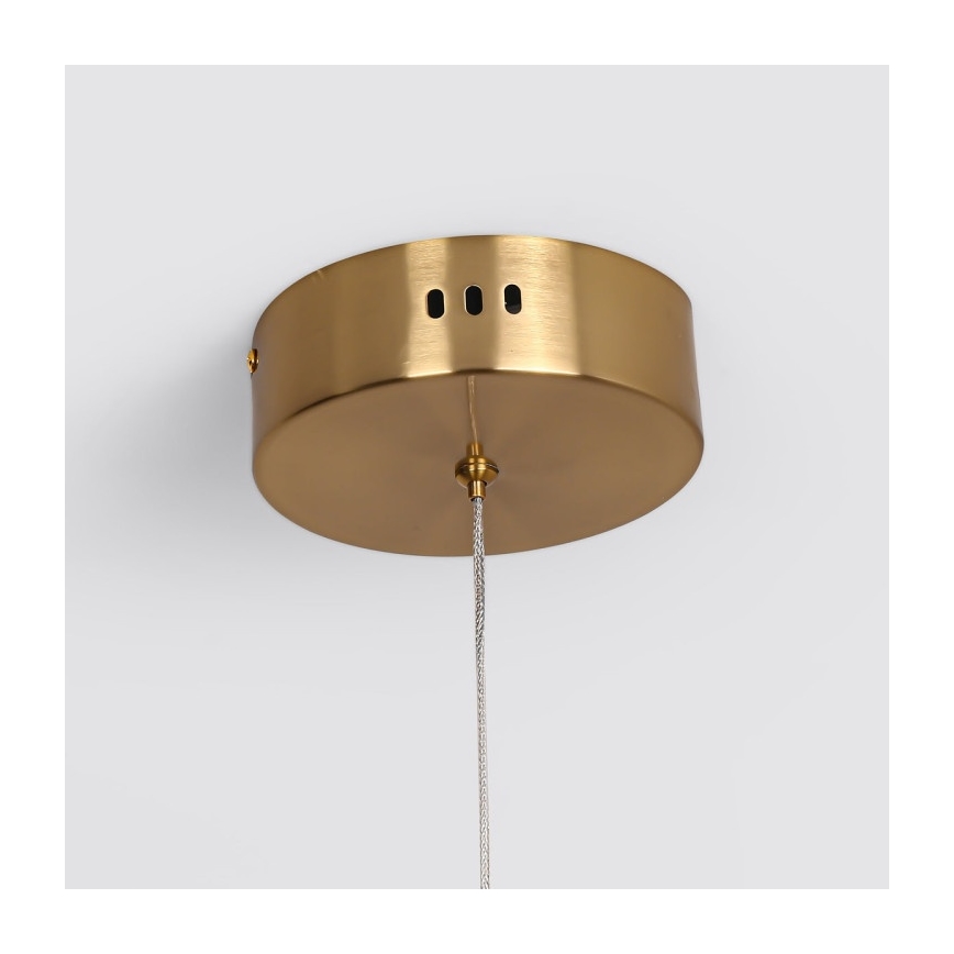 LED Lustr na lanku MELECA LED/36W/230V 3000/4000/6000K 160 cm zlatá