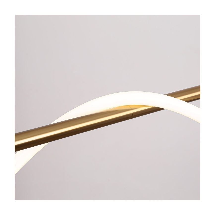 LED Lustr na lanku MELECA LED/36W/230V 3000/4000/6000K 160 cm zlatá