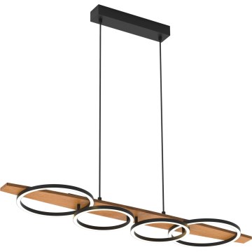 LED Lustr na lanku MELISA LED/35W/230V borovice