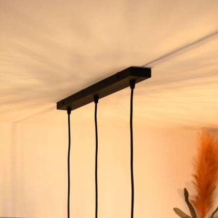 LED Lustr na lanku MERCURE 3xE27/15W/230V