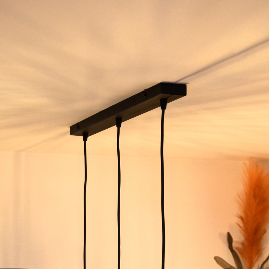 LED Lustr na lanku MERCURE 3xE27/15W/230V