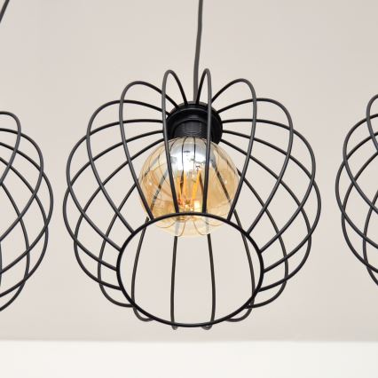 LED Lustr na lanku MERCURE 3xE27/15W/230V